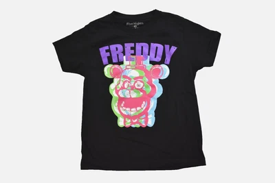Camisa negra multicolor Five Nights at Freddy's Youth Boys nueva con etiquetas Xs Foto 1 de 4