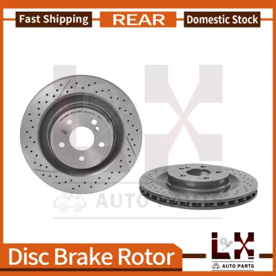 Rotores de freno traseros Brembo de alto rendimiento OE para Mercedes-Benz SLK55 AMG 2005 Foto 1 de 4