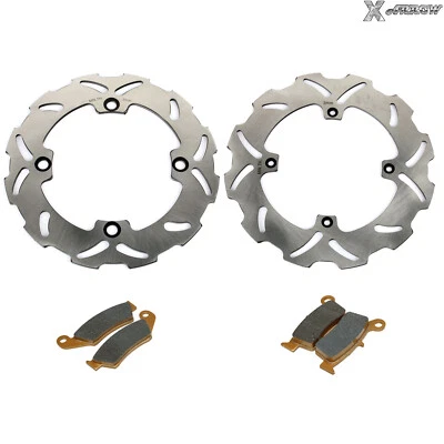 Full Set Brake Discs Rotors & Pads For Honda CR125R CR250R 92 93 94 CR500R 89 94 - Image 1 of 4