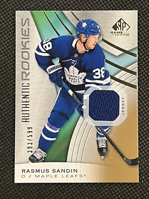 2019-20 Rasmus Sandin SP Game Used Gold JSY #122 393/599 - Image 1 of 3