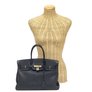 HERMES Birkin 35 Fjord (Leather) GD □H 2004 Noir (Black) - Picture 1 of 11