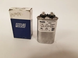 Mars Mars2 Oval Run Capacitor 10 uf MFD 440/370 Volt VAC 12032 - Picture 1 of 8