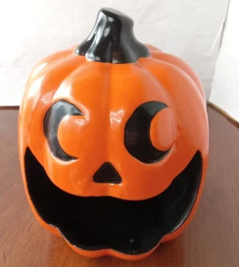 TARGET CERAMIC PUMPKIN/JACK O LANTERN CANDY DISH HALLOWEEN DECORATION  - Picture 1 of 7