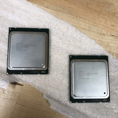 2 Pk Intel Xeon E5-2680 2.7GHz 20M 8GT/s SR0KH LGA2011 CPU Processor Clean Pull - Image 1 of 3