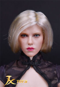 1/6 Black Widow Scarlett Johansson Female Head Sculpt For 12"PH TBL Figure Body