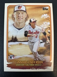 2023 Topps X Bob Ross Joy of Baseball Gunnar Henderson RC Budding Talent Orioles