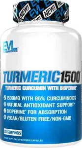EVL EVLUTIONNutrition Nutrition Turmeric 1500 Antioxidant 90 Capsules EXP 01/26 - Picture 1 of 3