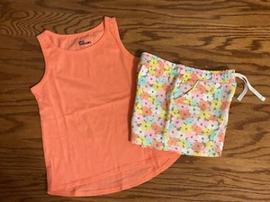 New Little Girl Size 7 EPIC THREADS Tank & CARTER'S Floral Drawstring Shorts - Picture 1 of 15