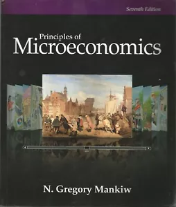 PRINCIPLES OF MICROECONOMICS BY N. GREGORY MANKIW, 7TH EDITION, SOFTCOVER - Picture 1 of 1