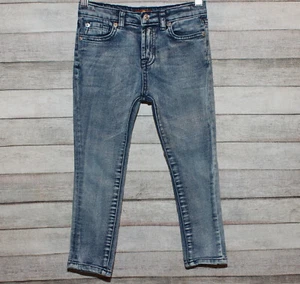 7 for all man kind Girls Size 7 Skinny Medium Washed Blue Denim Capri Jeans - Picture 1 of 10