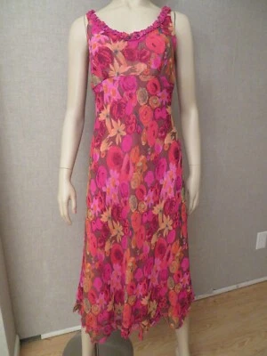 Vestido de noite Chetta B de seda Sherrie Bloom Peter Noviello tamanho 6 $298 vintage novo - Imagem 1 de 4
