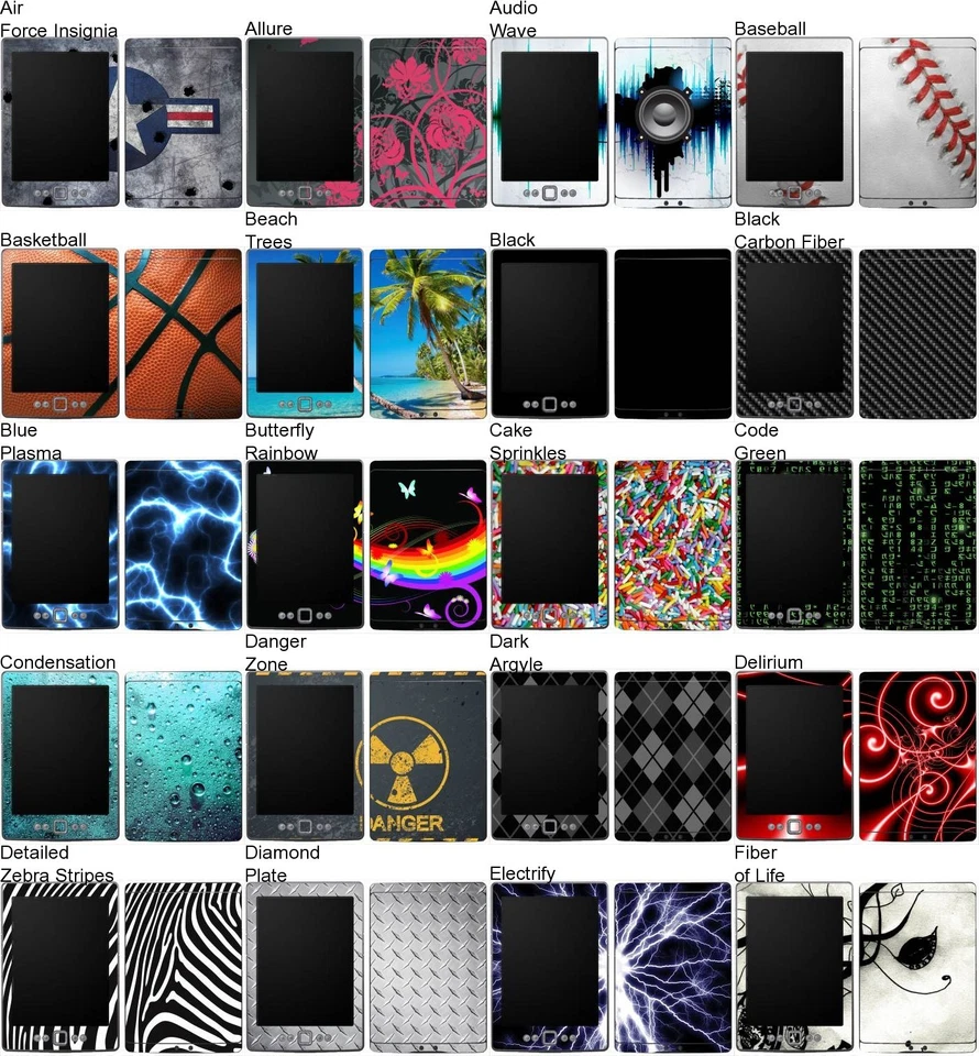 Choose Any 1 Vinyl Decal/Skin for Amazon Kindle 4 WiFi  - Free US Shipping! - Image 1 of 3