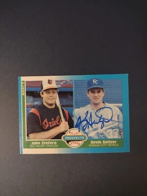1987 Fleer Kevin Seitzer Autographed Card - Image 1 of 2