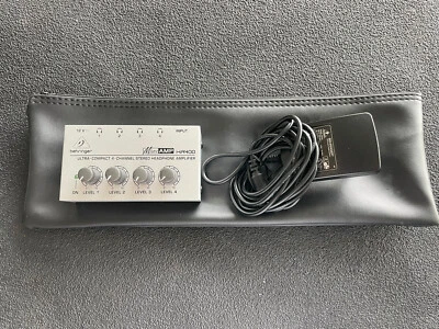 Behringer MicroAmp HA400 4 Channel Stero Headphone Amplifer - Image 1 of 2