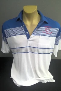 Camisa polo vintage Longmont Colorado para dama troyanos a rayas para hombre XL - Imagen 1 de 6