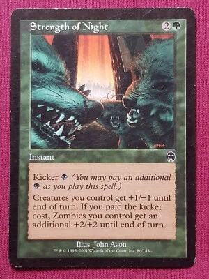 Magic The Gathering APOCALYPSE STRENGTH OF NIGHT green card MTG - Image 1 of 2