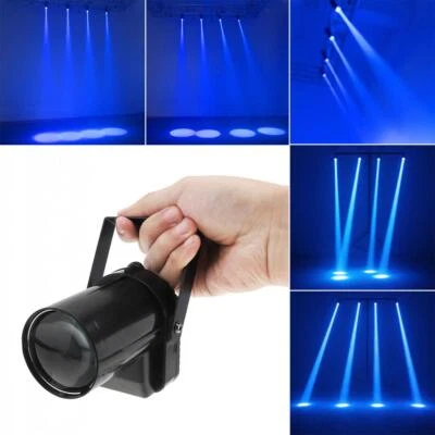 Pinspot Light Blue for Disco Ball 5W Spotlight LED Beam Pinspot DMX Stage Light - Image 1 of 4
