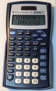Texas Instruments Scientific Calculator TI-30x IIS With Blue Cover Works Great - Picture 1 of 3