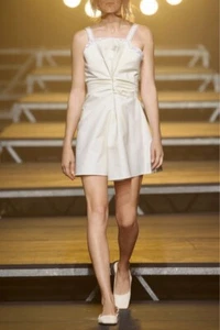 NEU MIT ETIKETT JACQUEMAS FR 36 FRÜHLING 2017 RUNWAY WEISS ELFENBEIN CREME SPITZENVERKLEIDUNG MINIKLEID - Bild 1 von 8