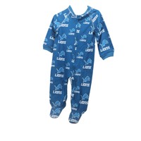 Detroit Lions Official NFL Apparel Baby Infant Size Pajama Sleeper Bodysuit New