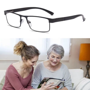 Gafas de lectura para hombre diseñadores negocios lectores de metales +1.0 1.5 2.0 2.5 3.0 3.5 4 - Imagen 1 de 35