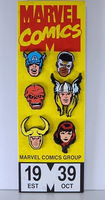 Marvel Comics NYCC 2019 Marvel 80th Anniversary Pin Set 2 Captain America - Image 1 of 4