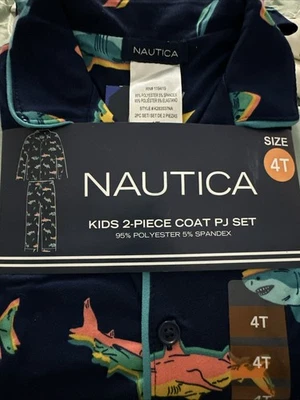 Nautica Kids 2 PC Abrigo PJ SET TALLA 4T Foto 1 de 4