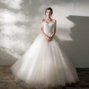 Vestidos de novia románticos de ensueño novia marfil multicapa tul vestidos de novia - Imagen 1 de 9