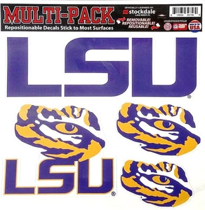 Louisiana State University LSU Tigers 8 Inch Multi Sticker Decal Set, Shape... - Picture 1 of 1
