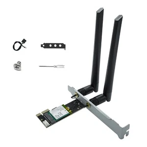WiFi Bluetooth Network Card 6E AX210 5.3 Adapter PC TRI- Band 2.4G+5.8G+6G - Photo 1/9