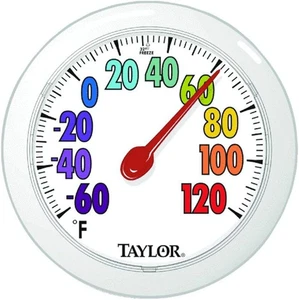 5631 Colortrack Dial Outdoor Wall Thermometer, 6" - Picture 1 of 12