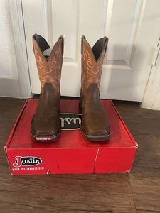 JUSTIN ORIGINAL WORKBOOTS SE4300 Western Boot, Brown Size 9 - Picture 1 of 3