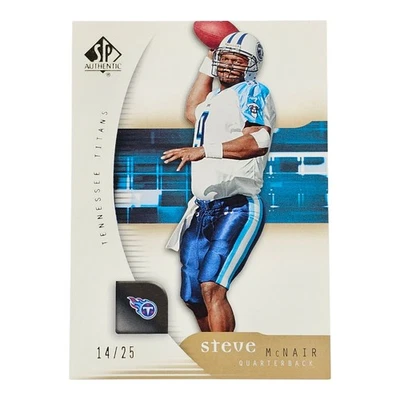 2005 Upper Deck SP Authentic Gold Steve McNair #85 SP #'d /25 RARE - Image 1 of 2