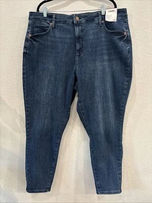 Jeans feminino Sonoma novo com etiquetas - Cintura alta curvilínea skinny - Plus Size 20W - Imagem 1 de 4