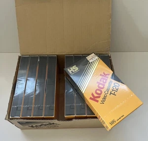 Kodak Video Cassette T-120 Blank VHS Factory Box Of 10 Tapes High Standard New - Bild 1 von 8