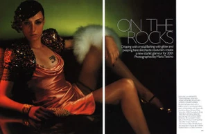 2001 Mario Testino On the Rocks 14-page MAGAZINE EDITORIAL - Picture 1 of 7