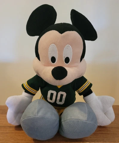 Mickey Mouse Green Bay Packers Plush Disney NFL 2012 Toy 16" Cover