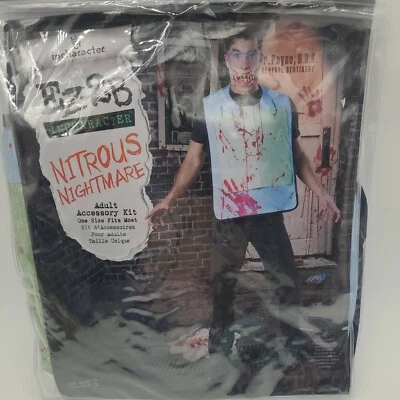 Nitrous Nightmare 成人服装 可怕牙医 患者 万圣节 套件-O — 第 1/4 张图片