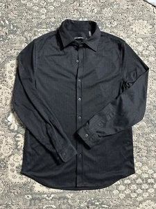 Karl Lagerfeld Men’s Long Sleeve Button Up Navy Size Small NWT - Picture 1 of 2