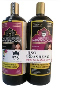 Cirugia Keratine Capilar Marroqui Brillo de Seda 1 Litro para cabello Rebelde - Picture 1 of 7