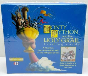 Caja de tarjetas coleccionables Monty Python and the Holy Grail 1996 sellada de fábrica 24 quilates - Imagen 1 de 5
