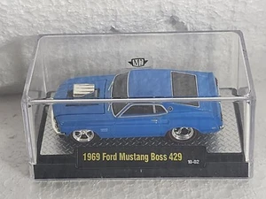 M2 Machines 1969 Ford Mustang Boss 429 Blue Loose NO Packagin - Picture 1 of 4