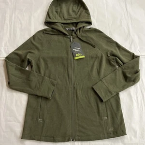 Nwt REI Women’s Northway Hoodie Green Full Zip NEW XL Lightweight - Picture 1 of 11
