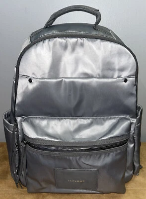 Skip Hop Skyler Backpack Diaper Bag With Changing Pad -Shiny Gray - Image 1 of 4