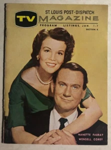 TV MAGAZINE St. Louis (MO) Post-Dispatch January 1, 1960 Nanette Fabray W Corey - Picture 1 of 3