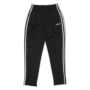 ADIDAS Track Pants Black Tapered Girls L W24 L25 - Picture 1 of 6