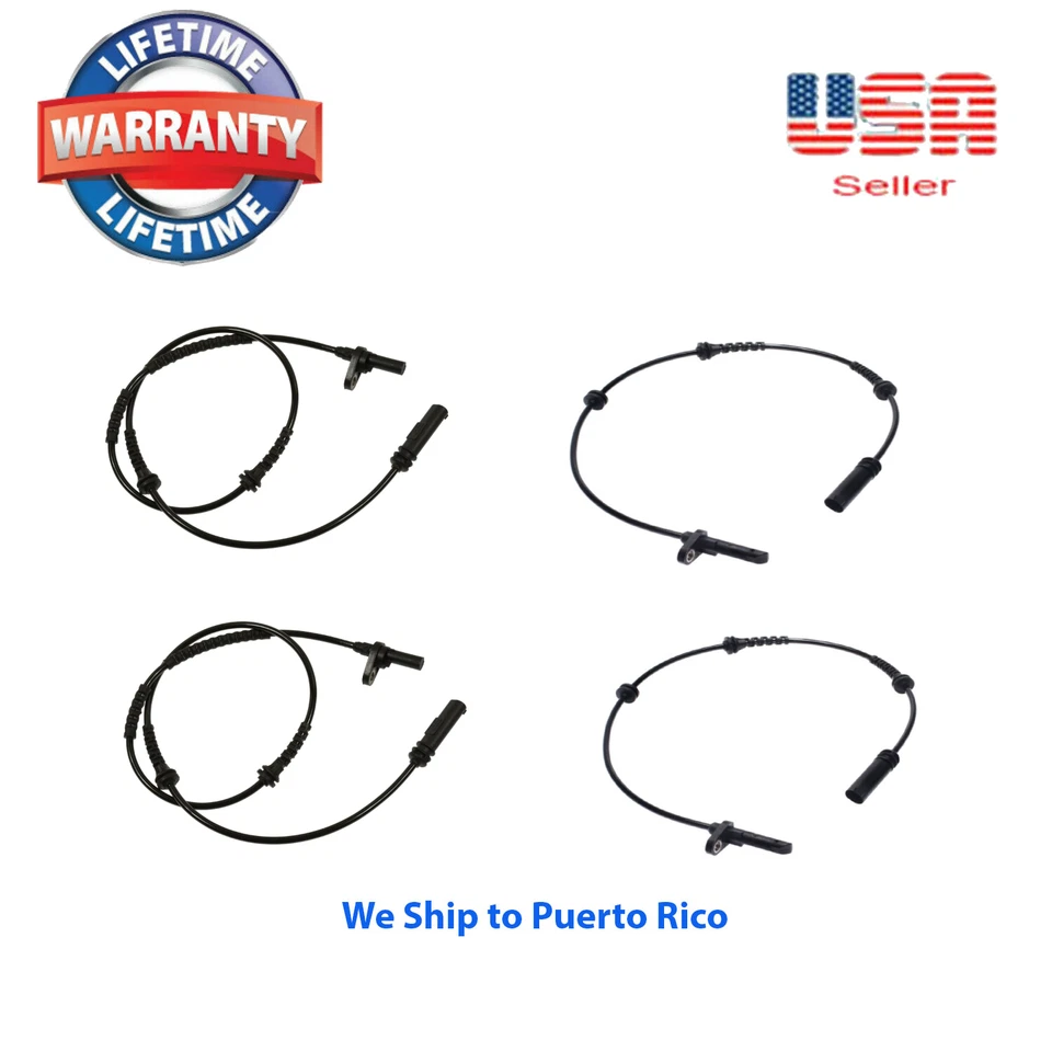 Sensor de velocidade de roda 4 ABS ajuste dianteiro traseiro BMW 528i 535i 550i 2011 & 650i 2012 RWD - Imagem 1 de 4