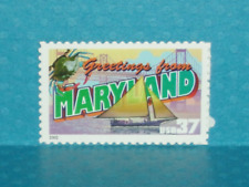 FIVE 37c "Greetings from Maryland " Vintage US Postage Stamps - No. 3716