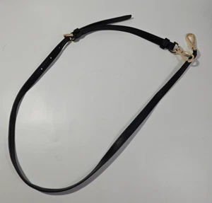 Michael Kors Black Pebble Leather Crossbody Strap Adjustable with Gold Hardware - Picture 1 of 7