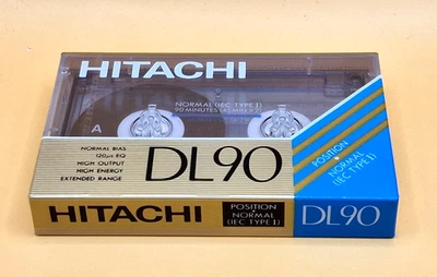 Cinta de casete de audio en blanco HITACHI DL90 (sellada) NUEVA Foto 1 de 4